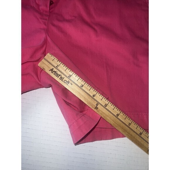 J Crew Womens Shorts 6 Pink Chino Flat Front Zip Pockets Hook Eye Solid Cotton - Picture 5 of 6